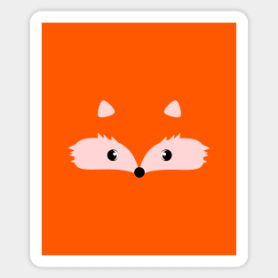 Cute fox face Sticker